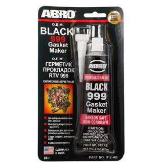 Герметик прокладка (85 гр) черный ABRO 999 силикон. в/температ. фото