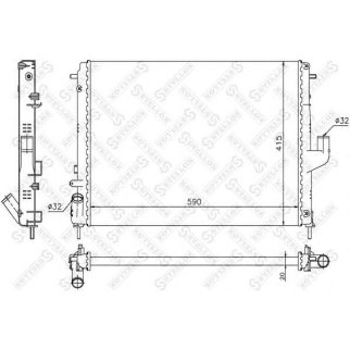 Радиатор основной Stellox 10-26163-SX фото