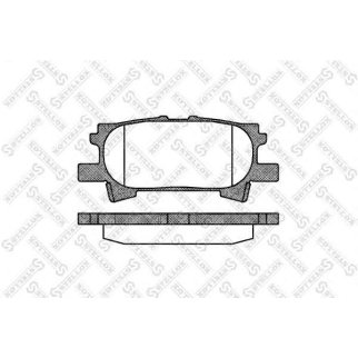 Колодки тормозные STELLOX _1051000SX фото