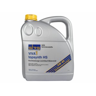 Масло моторное SRS VIVA1 TOPSYNTH HS 5W40 SP 4л синт. фото