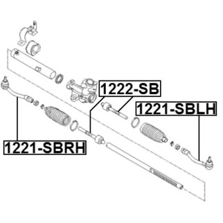 Тяга рулевая FEBEST 1222-SB фото 2