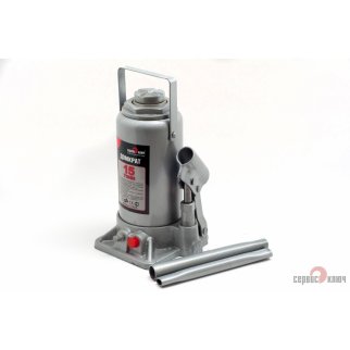 Домкрат бутылочный 15т гидравлический высота 230-460 СЕРВИС КЛЮЧ фото