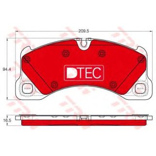 Колодки тормозные передние к-кт TRW GDB1969DTE фото