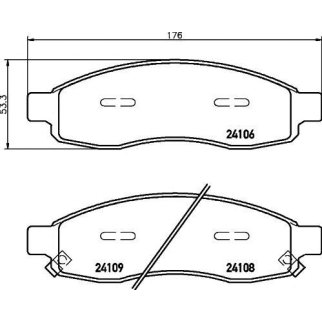 Колодки тормозные передние к-кт TEXTAR 24106 01 фото