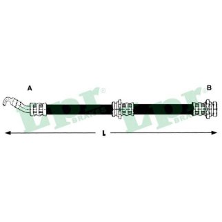 Шланг тормозной пер.(460mm) фото