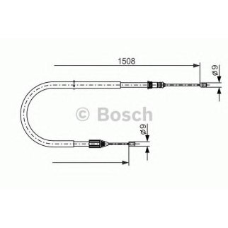 Трос стояночного тормоза RENAULT Scenic левый BOSCH фото