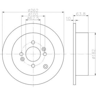 Диск тормозной задний TEXTAR 92161303 фото