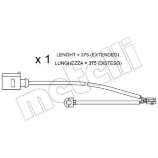 Датчик износа колодок METELLI _SU.294 фото