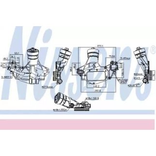 NS90931_радиатор масляный! Chevrolet Cruze, Opel Astra/Insignia/Zafira 1.4-1.8i 07> фото