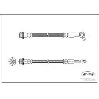 Шланг тормозной CORTECO 19032358 фото