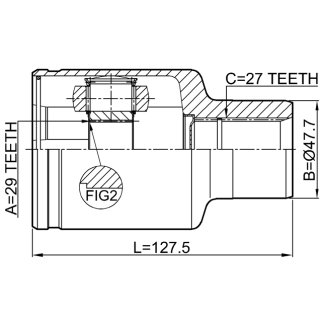 ШРУС ВНУТРЕННИЙ 29X47.7X27 фото 2
