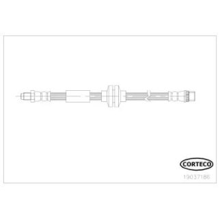Шланг тормозной CORTECO 19037186 фото
