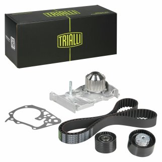 Насос водяной (помпа) + к-кт ремня ГРМ TRIALLI GT 9902 фото