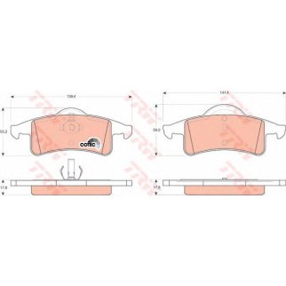 Колодки тормозные к-кт TRW GDB4127 фото