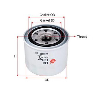 Фильтр масляный SAKURA C1111 фото