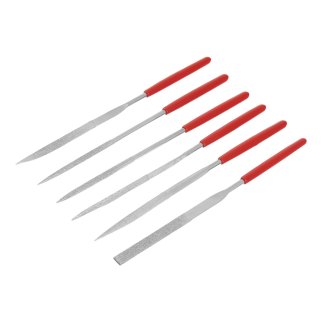 Набор надфилей алмазных 140х50х3 6шт MATRIX фото 2