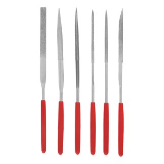 Набор надфилей алмазных 140х50х3 6шт MATRIX фото