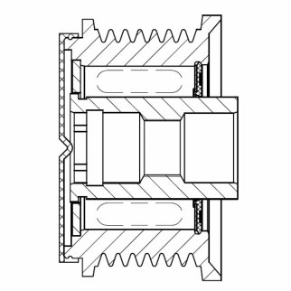 Шкив с обгонной муфтой генер. для а/м Toyota Land Cruiser Prado (09-) 2.8D/3.0D (M17x1,5) STARTVOLT SGP 1901 фото 3 Шкив с обгонной муфтой генер. для а/м Toyota Land Cruiser Prado (09-) 2.8D/3.0D (M17x1,5) STARTVOLT SGP 1901 фото 3