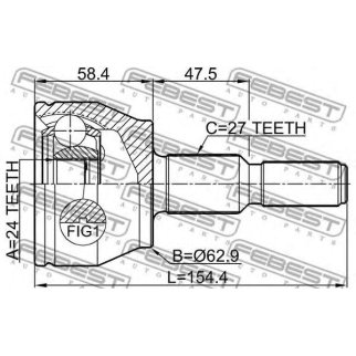 ШРУС наружный FEBEST 2110-CB7 фото