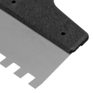 Шпатель из нержавеющей стали 200мм, зуб 10х10мм, пласт. ручка СИБРТЕХ фото 4