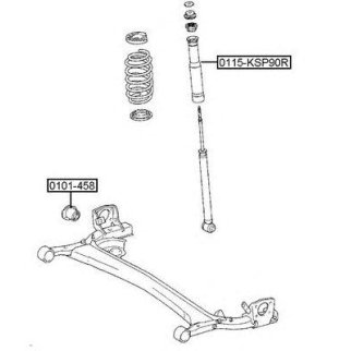 Сайлентблок ASVA 0101-458 фото