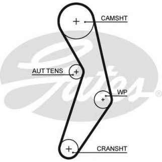 Ремень ГРМ DOBLO/PUNTO 1.4 1998=> 124з. фото