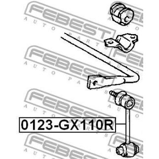 Стойка заднего стабилизатора FEBEST 0123-GX110R фото