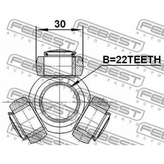 Трипоид FEBEST 2716-440 фото