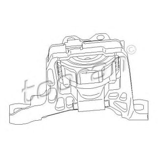 Опора двигателя правая topran 304024755 фото