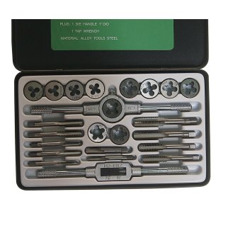 Набор метчиков и плашек метрический 24пр ROCK FORCE фото 2