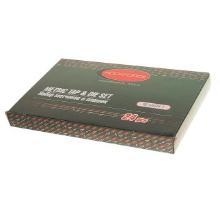 Набор метчиков и плашек метрический 24пр ROCK FORCE фото 1