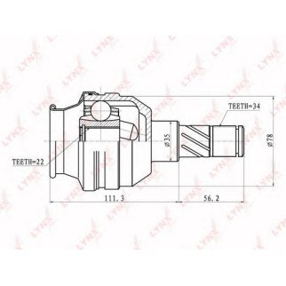 ШРУС внутренний LYNXauto CI1810 фото