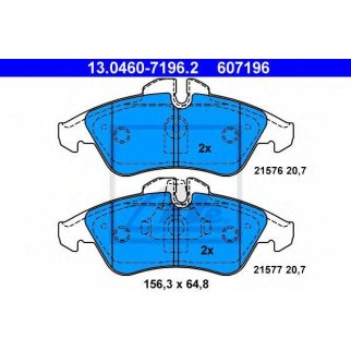 Колодки тормозные передние к-кт ATE 13.0460-7196.2 фото