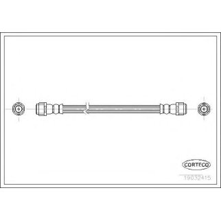Шланг тормозной MERCEDES-BENZ: A-CLASS 1.9 A 190 Twin Engine/A 140/A 160/A 160 CDI/A 160 CDI/A 170 CDI/A 170 CDI/A 190/A 210 97-04 фото