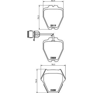 Колодки тормозные передние к-кт TEXTAR 2311901 фото