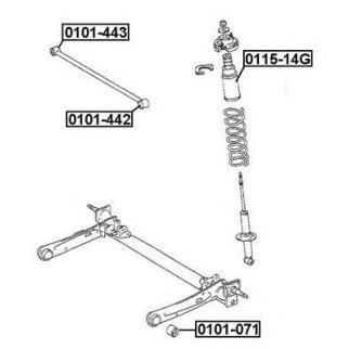Сайлентблок ASVA 0101-443 фото