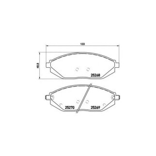 Колодки торм.пер. фото