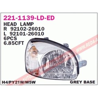 Фара левая DEPO 221-1139L-LD-ED фото