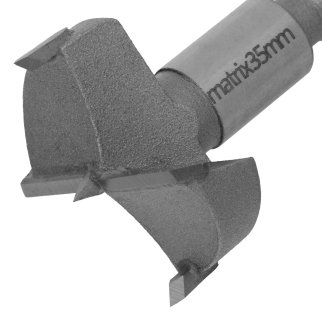 Сверло Форстнера по дереву 35мм твердоспл. пластины, цилиндрический хвостовик MATRIX фото 4