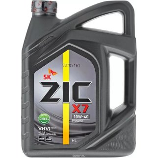 Масло моторное ZIC X7 DIESEL 10W40 CI-4 синт. 6л фото