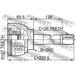 0110-014_ШРУС наружный к-кт! Toyota Hilux 2.0/2.5/2.8 88> фото