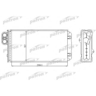 Радиатор отопителя CITROEN: XM, PEUGEOT: 605,all 89- фото