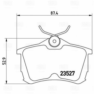 Колодки тормозные задние дисковые к-кт TRIALLI PF 4030 фото 3