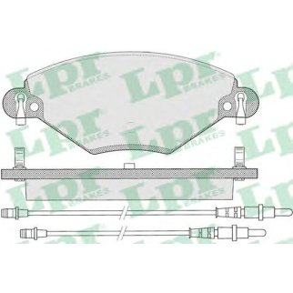 Колодки тормозные передние к-кт Lpr 05P793 фото