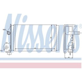 Радиатор отопителя 212x138x42 фото