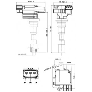 Катушка зажигания FEBEST 04640-004 фото 2