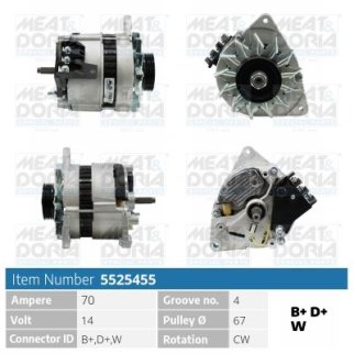 Генератор 14V 70A Ford Transit (E), Scorpio II 2.5 D фото