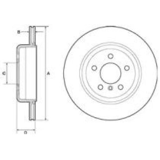 Диск тормозной DELPHI BG4664C фото