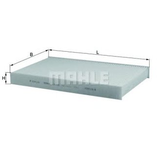 Фильтр воздушный салона PEUGEOT 307,308 CITROEN C3,C4,DS4 MAHLE фото 2