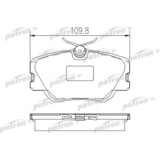 Колодки тормозные PATRON PBP415 фото